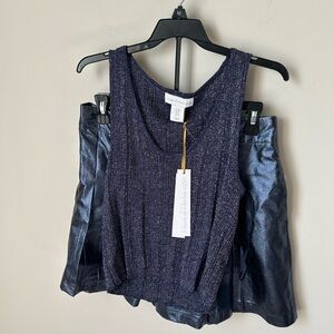 House of Harlow 1960 Sparkling Midnight Crop Top